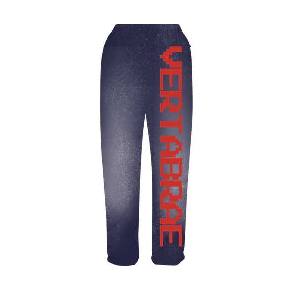 Vertabrae Navy with Red Logo Sweatpant